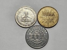 ATARI, SEGA City, & SEGA Amusement - 3 Game Tokens