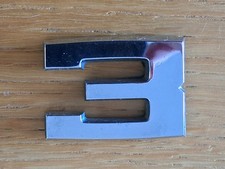 BMW "Flach" 3 Ziffern 3er Außen Kofferraum Nummer Plakette 