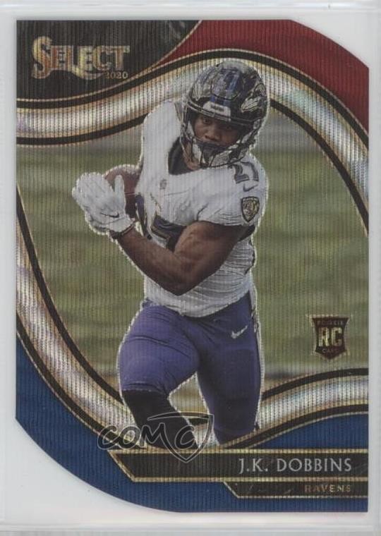 2020 Panini Select Field Level Tri-Color Prizm Die-Cut JK Dobbins #352 1at1