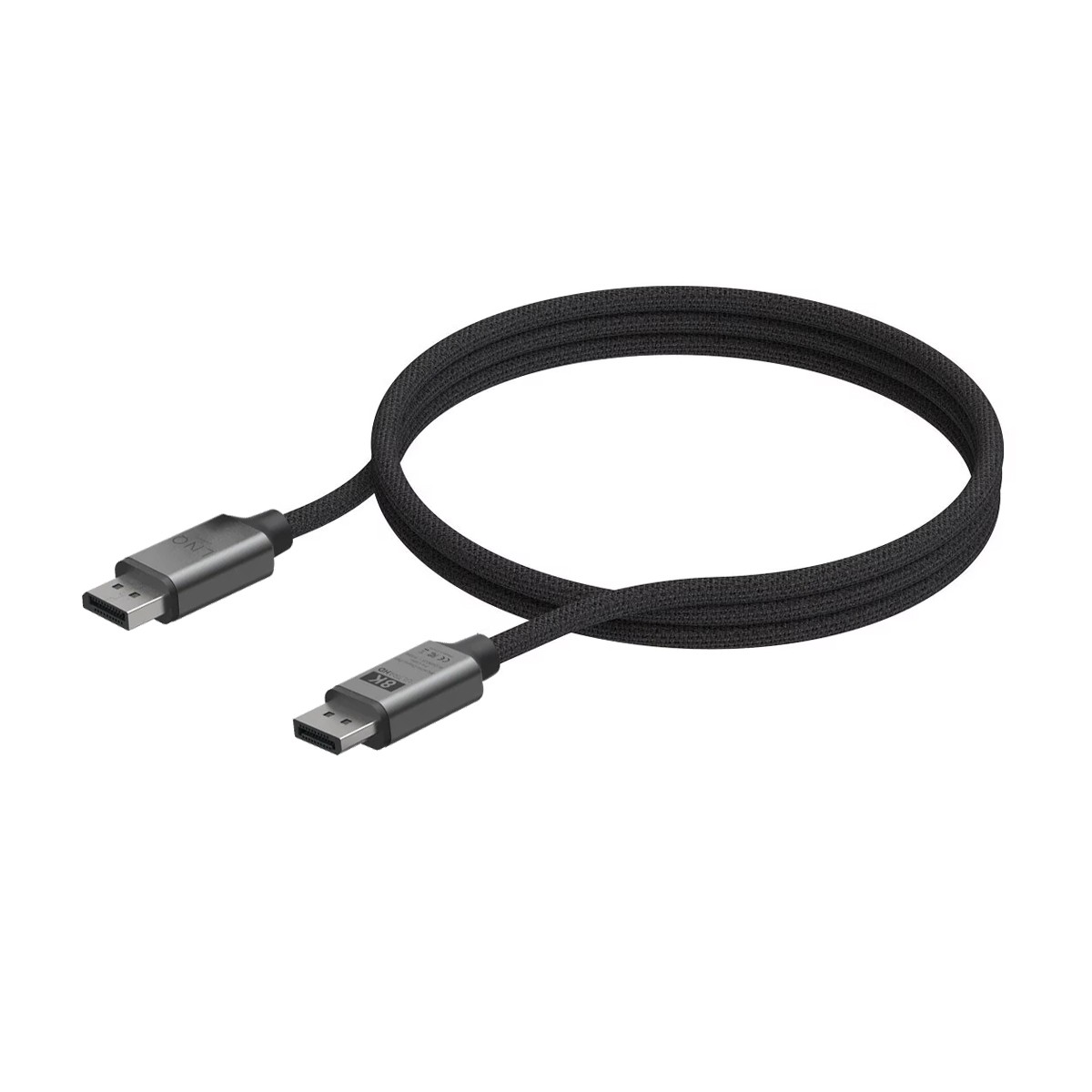 Câble DisplayPort 8K 60Hz LNQ de 2m pour flux vidéo ultra haute définition