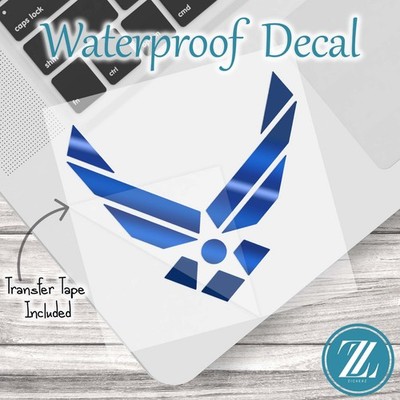 United State Air Force Emblem Vinyl Decal, USAF Decal for Cars and Laptops