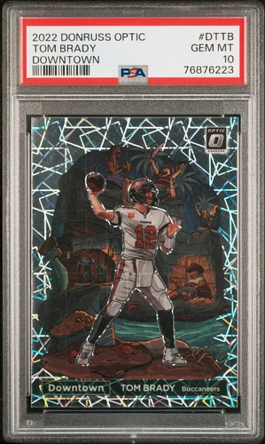 2022 Panini Donruss Optic Downtown #DTTB Tom Brady Downtown PSA 10