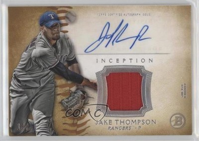 2015 Bowman Inception Relics Gold 19/50 Jake Thompson #IAR-JT Auto 3y4
