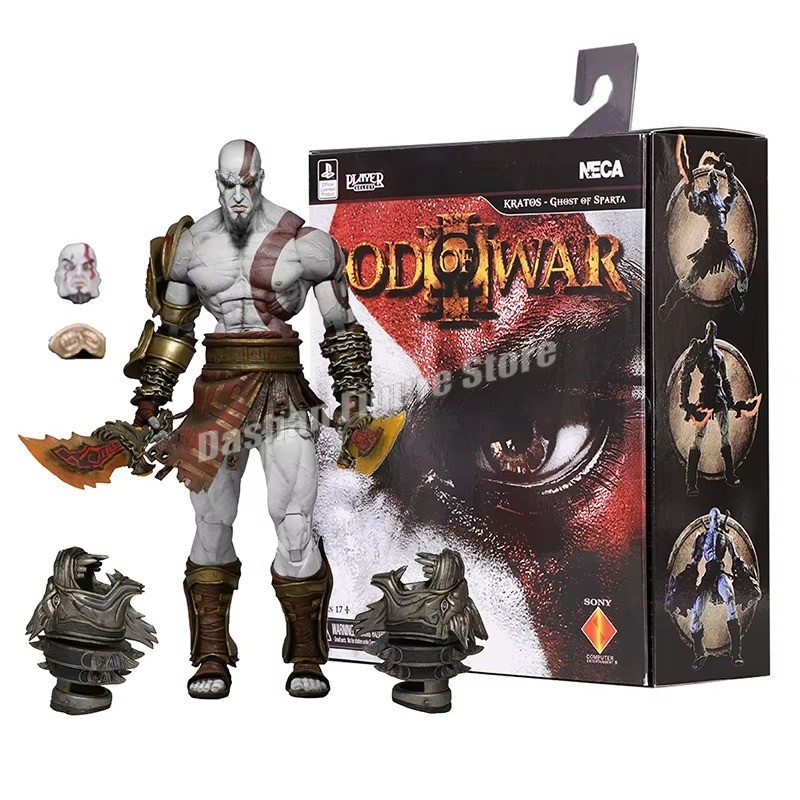 Kratos God of War Action Figur 18cm PVC Beweglich Sammler Modell Gaming