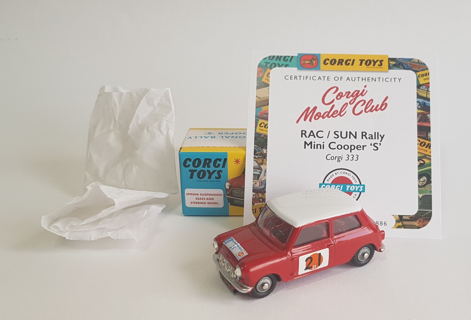 Corgi 333, Mini RAC/Sun Rally - Free Price Guide & Review