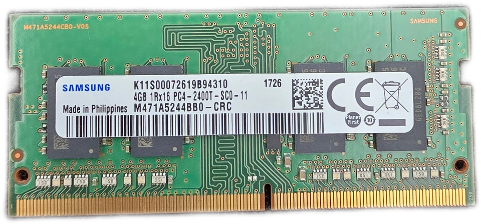 Samsung M471A5244CB0-CRC 4GB DDR4-2400 SO-DIMM RAM 14x Sticks 56GB Total - Image 3 of 4