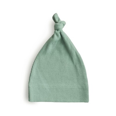 Organic Cotton Baby Beanie with Adjustable Ties – Unisex view 2