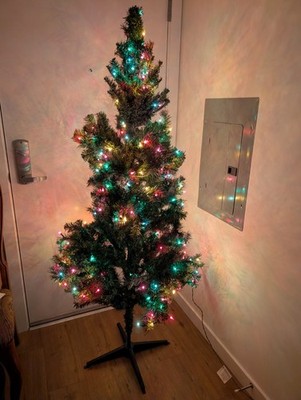 Wondershop 6ft Prelit Artificial Christmas Tree Alberta Spruce with Clear Light