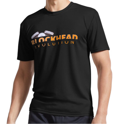 New Blockhead - The Evolution Engine Active logo T-Shirt Funny S to 5XL
