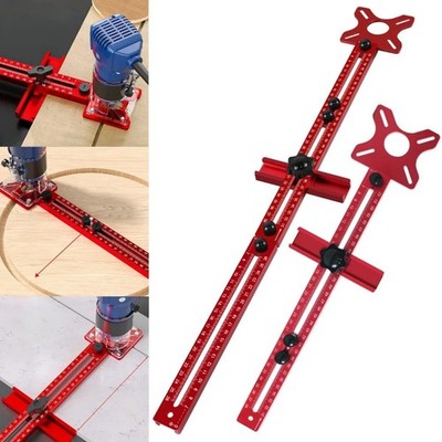 3 in 1 Oberfräse Kreisschneidvorrichtung 9-61cm Aluminium Fräsen Nutführung