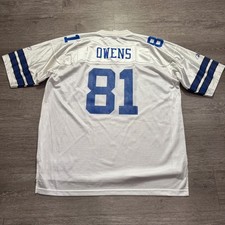 VTG Terrell Owens #81 Dallas Cowboys Jersey Mens XXL White Blue Reebok NFL 2006