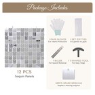 12 Pcs Silver Shimmer Wall Backdrop Panels Square Sequin Party Decoration 3x4 Ft — photo 2