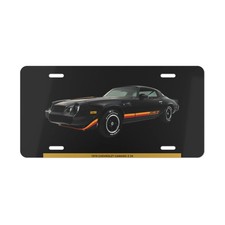 Legendary 1979 Chevrolet Camaro Z28 Classic Vanity Plate - Iconic Muscle Car Legendary 1979 Chevrolet Camaro Z28 Classic Vanity Plate - Iconic Muscle Car