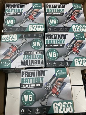EGR Premium 6200mAh V6 Battery Replacement Compatible with Dyson V6 Animal V6 C3