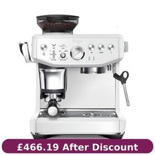 Image of Sage The Barista Express Impress SES876SST Coffee Machine 1850 Watts Sea Salt.