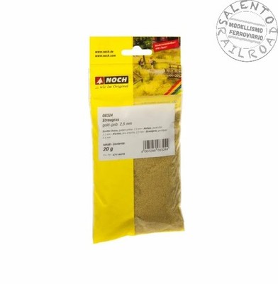Noch 08324 - Spur H0 1:87 - Plastikgras Farbe gelb 2,5 mm hoch Umschlag d