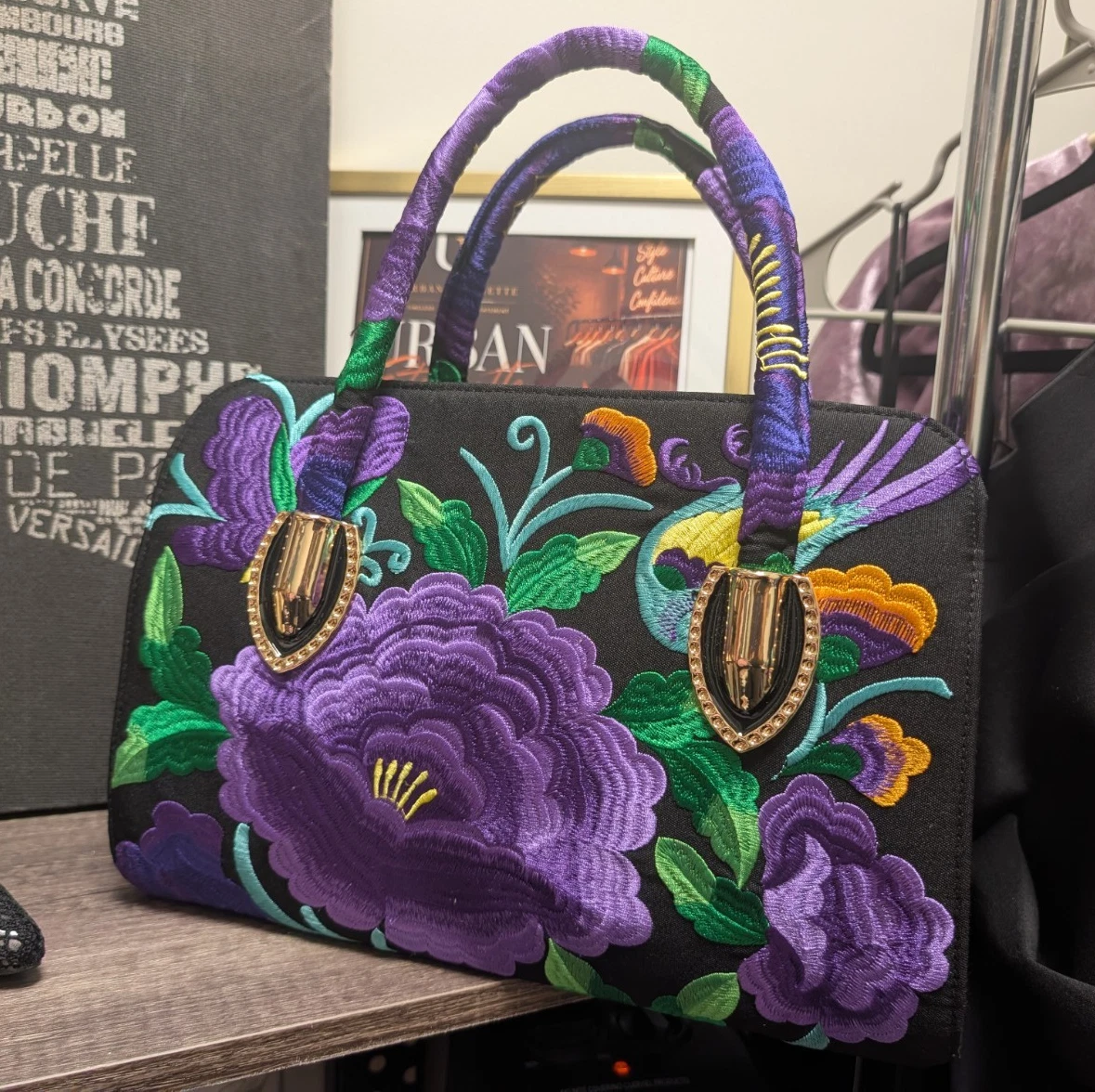 Embroidered Floral Bags & Handbags for Women for sale | eBay