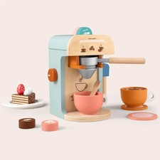 Tiny Land  Wooden Kids Play Coffee Maker Set