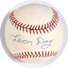 Leon Day Autographed NL White Baseball JSA CK72940