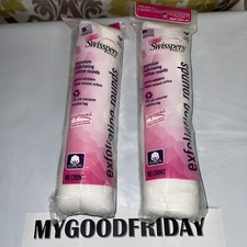 BL Swisspers Cotton Rounds 80 Count Each Exfoliating 160 Total - TWO PACKS