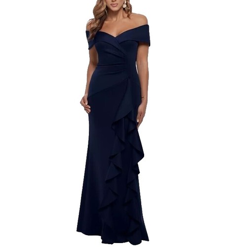 xscape embellished chiffon cape dress Xscape Evenings Satin Long Dress with Removable Shawl 7521X
