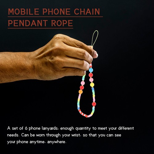 6 Pcs Handy Kette Anhänger Seil Telefonketten Im Böhmischen Stil - 第 10/12 張圖片