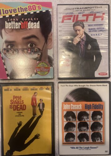 DVD LOT: BETTER OF DEAD / HIGH FIDELITY / FILTH / PEEP SHOW / PETE SMALL IS DEAD