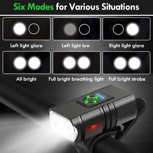 Asiento de bicicleta cómodo sillín suave USB recargable LED para bicicleta faro trasero - Imagen 5 de 30