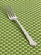 International Lyon AMERICANA Stainless Dinner Fork Satin Handle Flatware