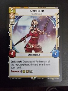 x1 SWU Zorii Bliss R 203 Shadows of the Galaxy Star Wars Unlimited