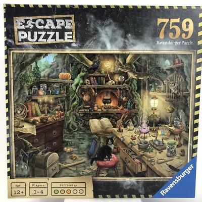 Ravensburger Escape puzzle 759 Witch's Kitchen Schiller Complete