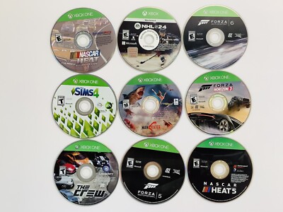 Microsoft  Xbox One - Lot of 9 - Disc Only! FREE SHIPPING  G (XBOX ONE-6)