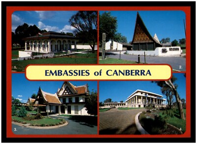 Postcard - Embassies Canberra, A.C.T.