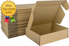 7X5X2 Inches Shipping Boxes Pack of 25, Small Corrugated Cardboard Box for Maili