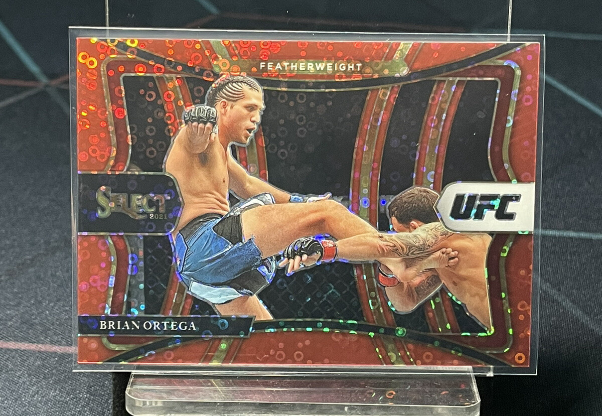 2021 Panini Select UFC Premier Level Red Disco Prizm /199 Brian Ortega #173