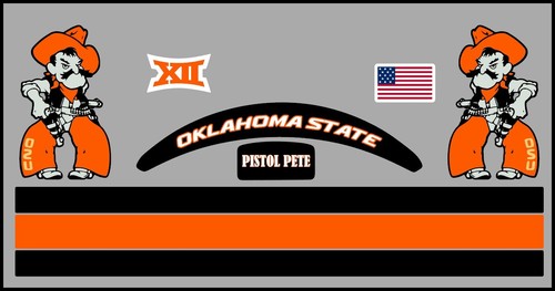Oklahoma State Cowboys Mini Helmet Alternate Decals - 8 designs to choose from - Picture 7 of 9