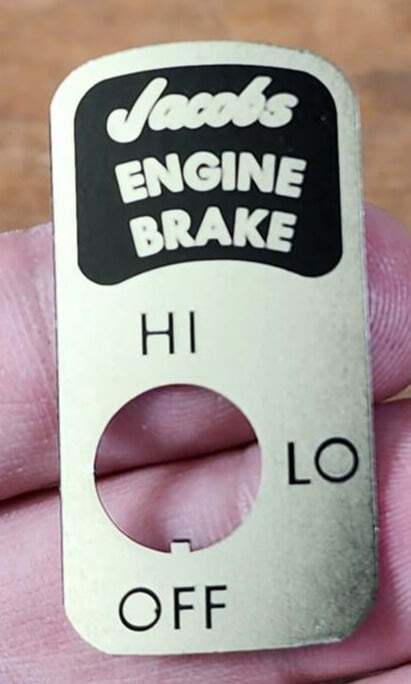 Jake Brake 3 Way Switch Plate | eBay