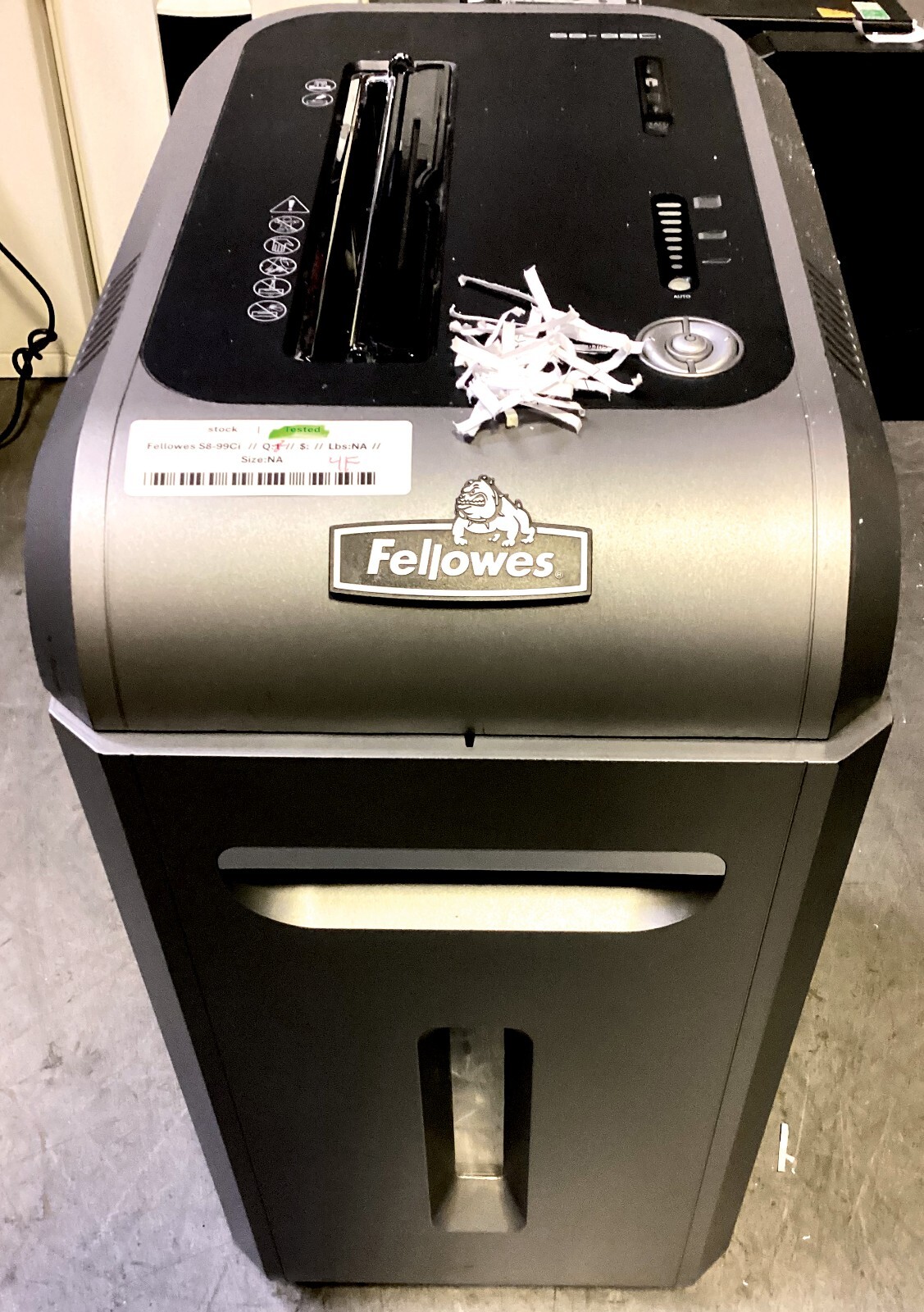 Fellowes Powershred SB-99Ci Cross Cut Shredder. (Security Level P-4)