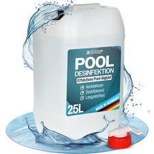 Flotex Pool Desinfektion 25L Poolreiniger Pooldesinfektion Wasser algizid