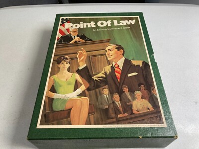 Vintage 1972 Point of Law 3M Bookshelf Collectible Game Complete Exciting