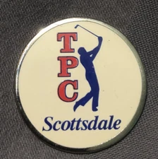 New - TPC - Scottsdale - 1" Metal Golf Ball Marker - Sharp!