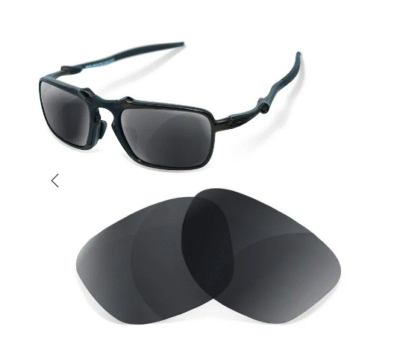 lenti di ricambio polarizzate newpolar per oakley badman nere