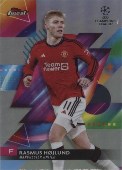 2023-24 Topps Finest UEFA Club Competitions - Refractor #101 Rasmus Hojlund