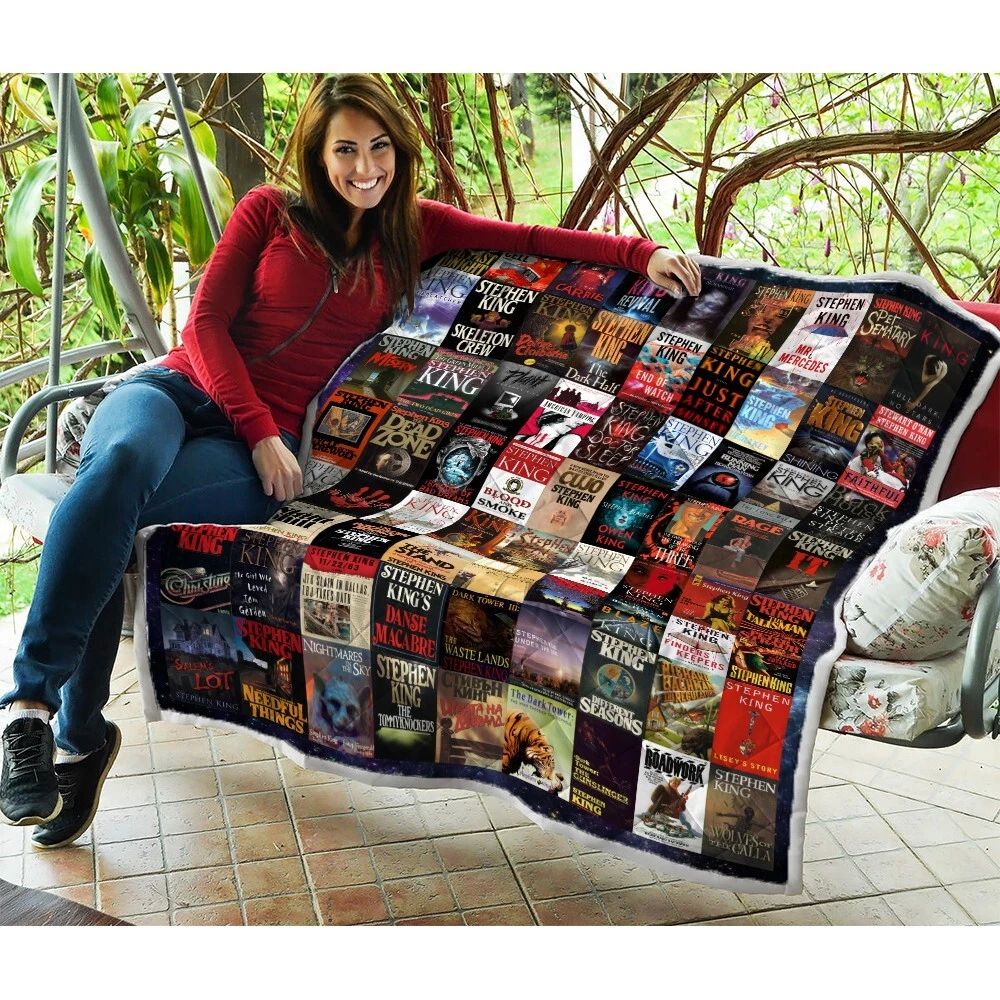 Stephen King Quilts, Stephen King Halloween Horror Movie Quilt Blanket