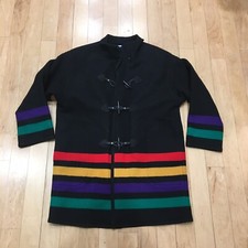 VTG 1980 Pendleton Wool unisex Rainbow Jacket coat SZ Med EUC USA Knockabout HTF