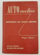 Automotive Maintenance And Trouble Shooting Book Frazee & Bedall 1954