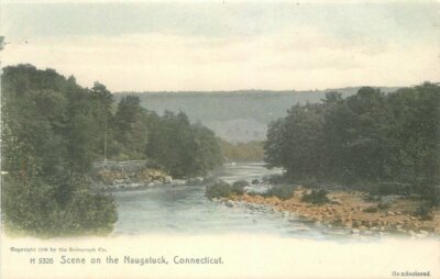 C-1905 Scene Naugatuck Conneticut Rotorgaph Postcard hand colored 20-6124