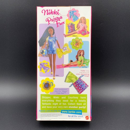 Barbie Nikki Pigiama Fun Skipper’s Friend 1999 Mattel 24993 Afroamericano AA - Foto 3 di 6