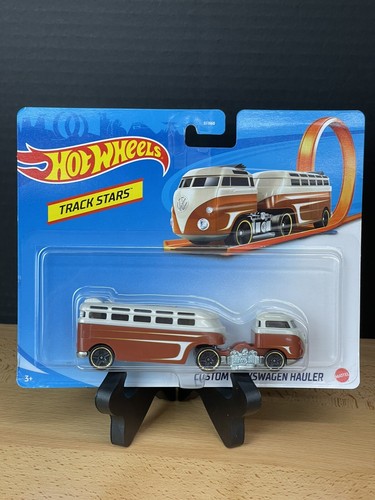 Hot Wheels 2015 Track Stars Custom Volkswagen Hauler Blue w/Flames