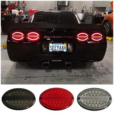 1997-2004 C5 Corvette Vette Lights Laser LED Tail Lights W/ Hyper-Flash Harness